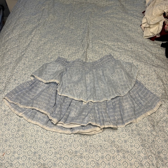 Blue Ruffle Shorts - Picture 2 of 2